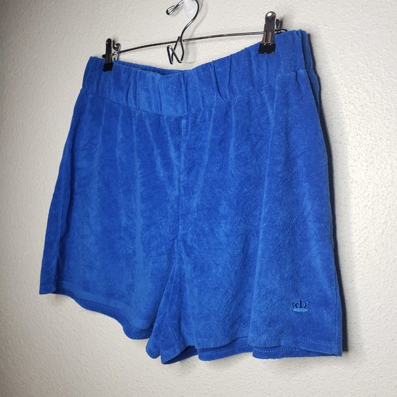 Juicy Couture Women's Royal Blue Terrycloth Shorts Sz 2X - Picture 2 of 5